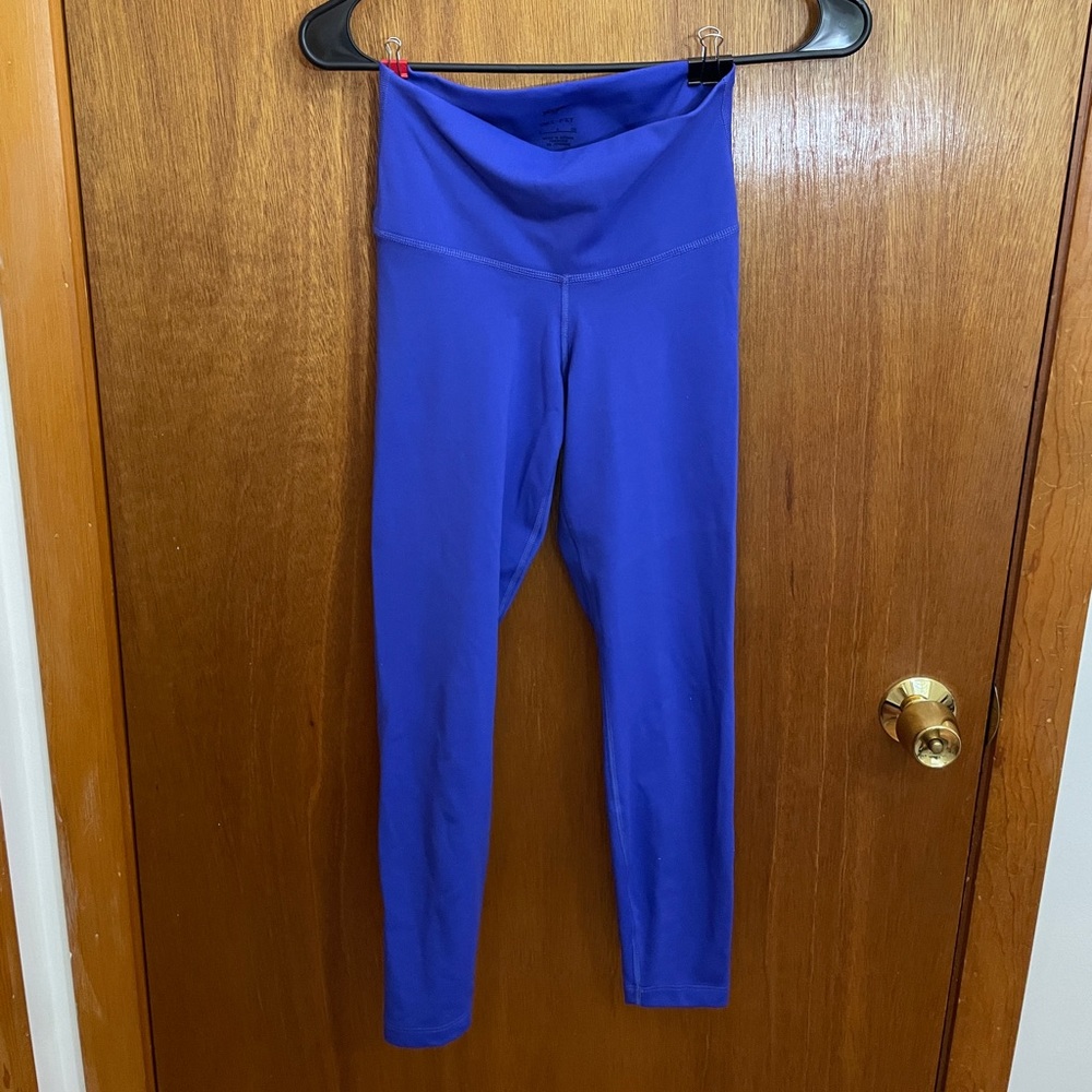 Nike Yoga Cropped 7/8 Mid Rise Legging, Bright Cobalt Blue, Small